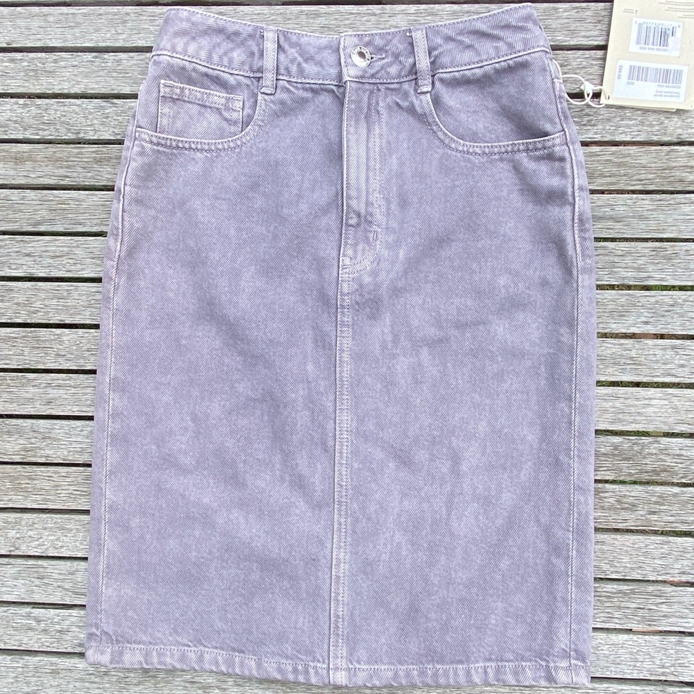 Frank & Oak “The Denim Skirt” - Grey Denim